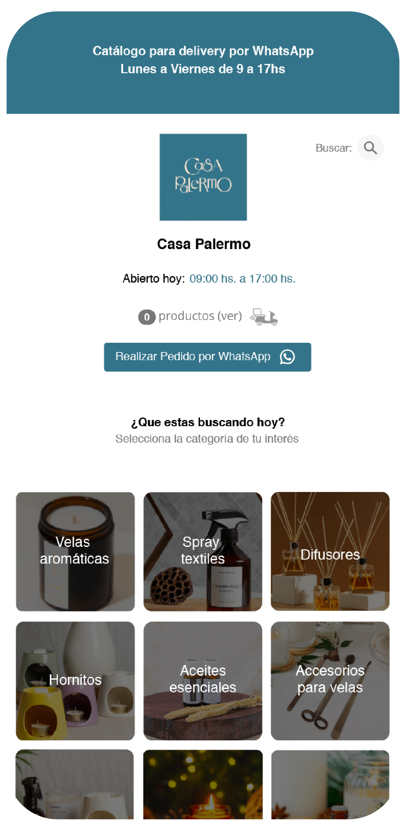 Paso 1: Cliente armando su pedido en el catálogo