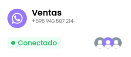 Línea de WhatsApp de Ventas conectada